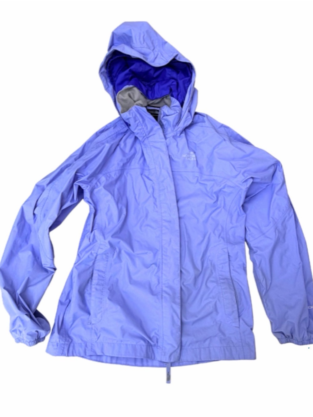 The North Face Light Purple Periwinkle Hooded Rain Jacket - Youth 14/16 - Picture 2 of 7